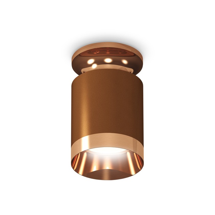 Светильник накладной Ambrella light, XS6304150, MR16 GU5.3 LED 10 Вт, цвет кофе песок, золото розовое накладной светильник xs6304153 scf ppg fr кофе песок золото розовое полированное белый матовый mr16 gu5 3
