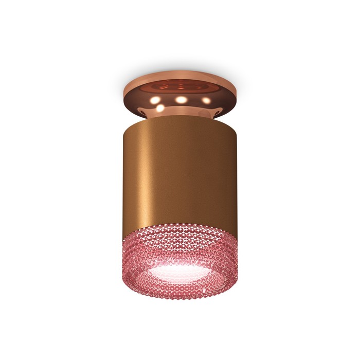 Светильник накладной Ambrella light, XS6304151, MR16 GU5.3 LED 10 Вт, цвет кофе песок, золото розовое, розовый накладной светильник xs6304211 scf ppg pi кофе песок золото розовое полированное розовый mr16 gu5 3