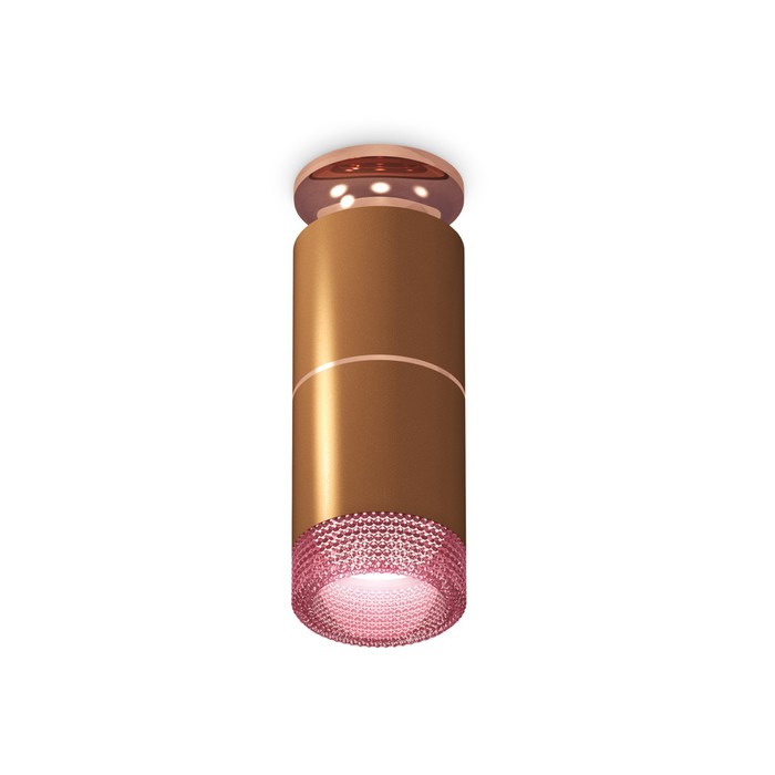 Светильник накладной Ambrella light, XS6304211, MR16 GU5.3 LED 10 Вт, цвет кофе песок, золото розовое, розовый накладной светильник xs6304211 scf ppg pi кофе песок золото розовое полированное розовый mr16 gu5 3