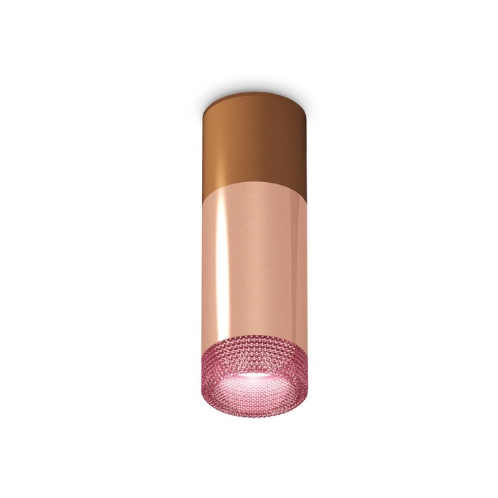 Светильник накладной Ambrella light, XS6326061, MR16 GU5.3 LED 10 Вт, цвет золото розовое, кофе песок, розовый накладной светильник xs6304211 scf ppg pi кофе песок золото розовое полированное розовый mr16 gu5 3