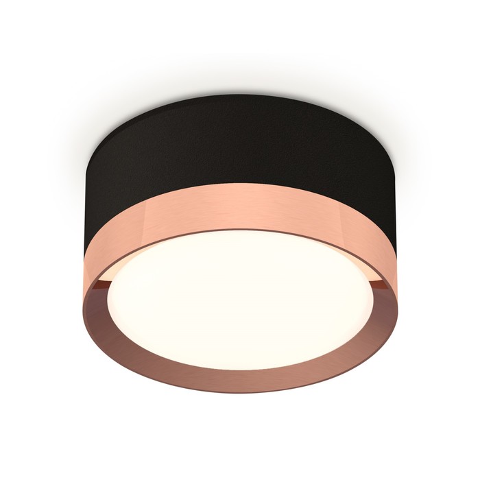 

Светильник накладной Ambrella light, XS8102005, GX53 LED 12 Вт, цвет чёрный песок, золото розовое