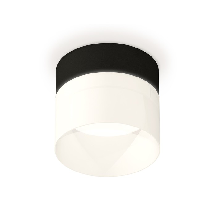 

Светильник накладной с акрилом Ambrella light, XS8102016, GX53 LED 12 Вт, цвет чёрный песок, белый матовый