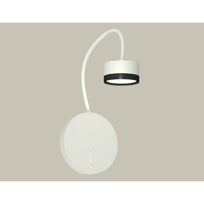 

Светильник настенный с выключателем Ambrella light, XB9595151, GX53 LED 12 Вт, цвет белый песок, чёрный
