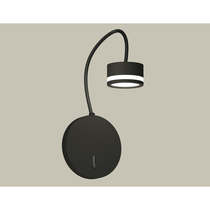 

Светильник напольный с выключателем и акрилом Ambrella light, XB9596200, GX53 LED 12 Вт, цвет чёрный песок, белый матовый
