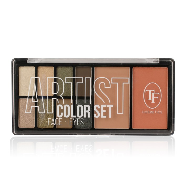 Набор теней для век TF Artist Color Set, тон 21 бежево-розовая палитра, 13.8 г