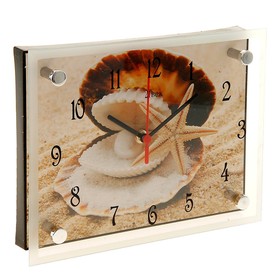 Часы настенные, серия: Море, "Ракушка", 20х26 см, микс от Сима-ленд