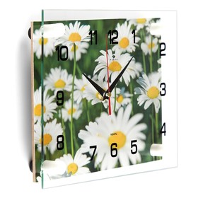 Часы настенные, серия: Цветы, "Ромашки", 20х26 см, микс от Сима-ленд