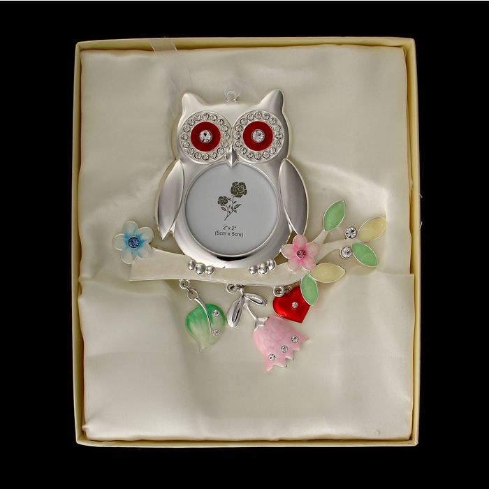 Фоторамка "Совушка на ветке" для фото 5х5 см