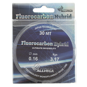 

Леска ALLVEGA Fluorocarbon Hybrid 0,16 мм, 30 м