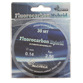 

Леска ALLVEGA Fluorocarbon Hybrid 0,14 мм, 30 м