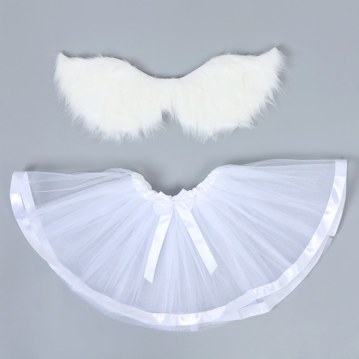 Карнавальный набор «Ангел», 5-7 лет: юбка, крылья