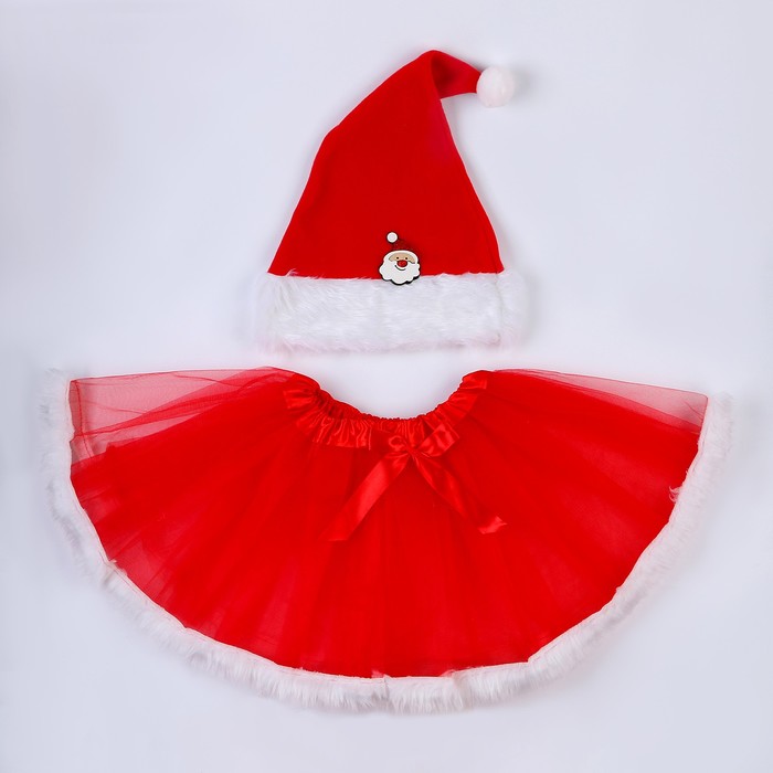 Карнавальный набор «Новогодний»: юбка, колпак карнавальный набор приношу счастье колпак мешок