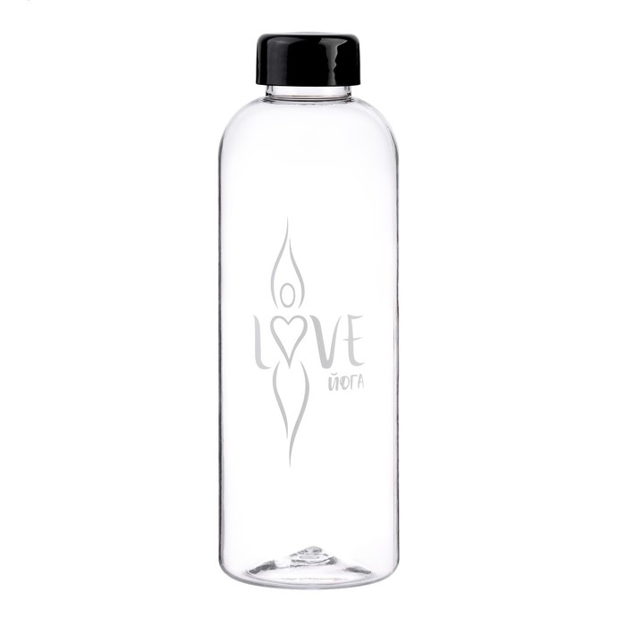 Бутылка для воды, 1 л, Love йога