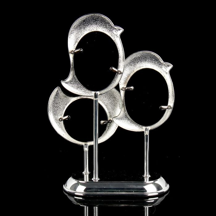 Фоторамка на 3 фото 5х5 см, 5х8 см "Птенчики" с эмалью