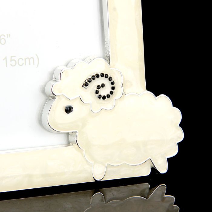 Фоторамка "Барашек" для фото 10х15 см, с эмалью