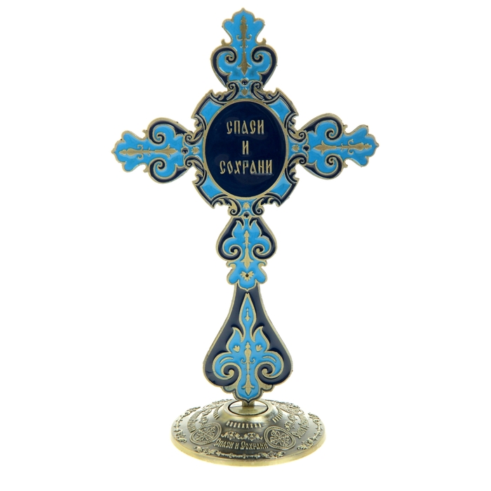Крест на подставке с иконой "Великомученик Георгий Победоносец"