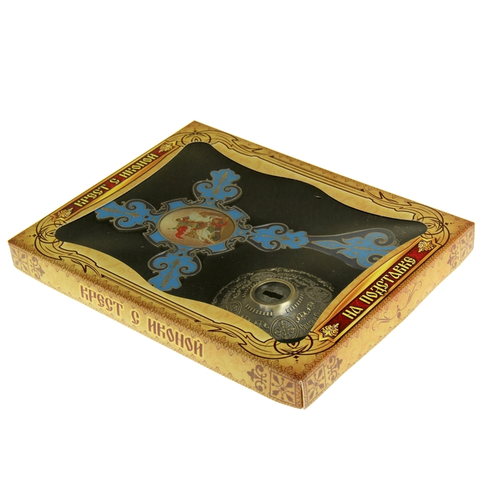 Крест на подставке с иконой "Великомученик Георгий Победоносец"