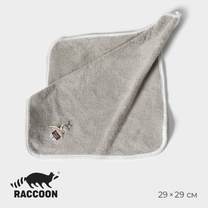 Салфетка для уборки Raccoon «Белая», микрофибра, 29×29 см