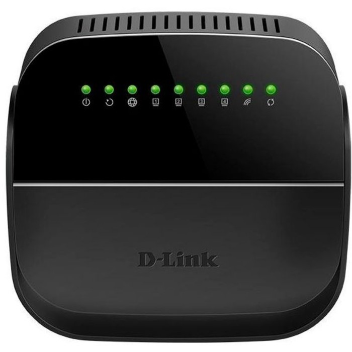 Роутер беспроводной D-Link DSL-2640U/R1A N150 ADSL2+/VDSL2 черный роутер d link dsl 224 r1a