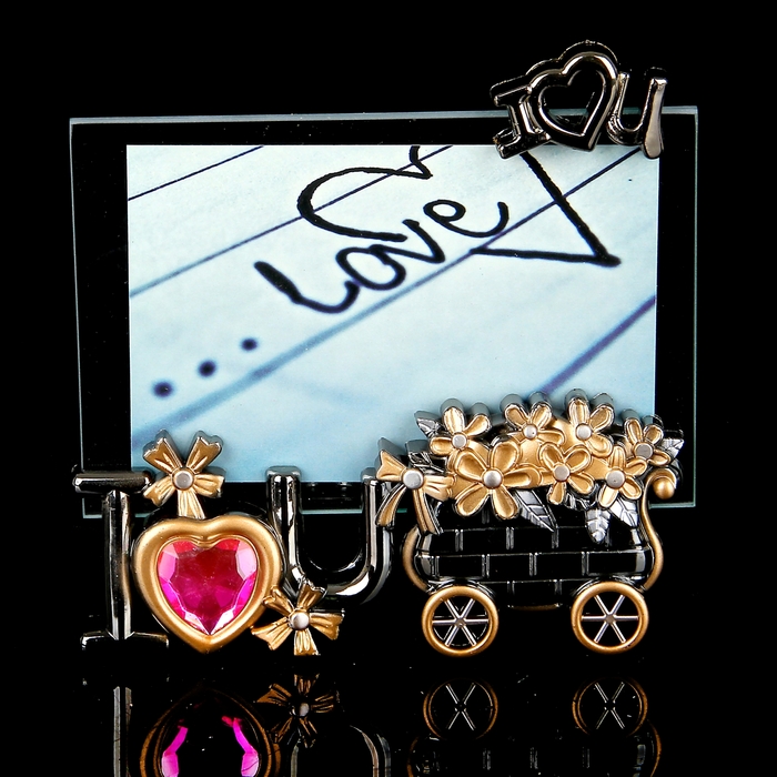 Фоторамка "Корзина цветов I Love U" 10х15 см