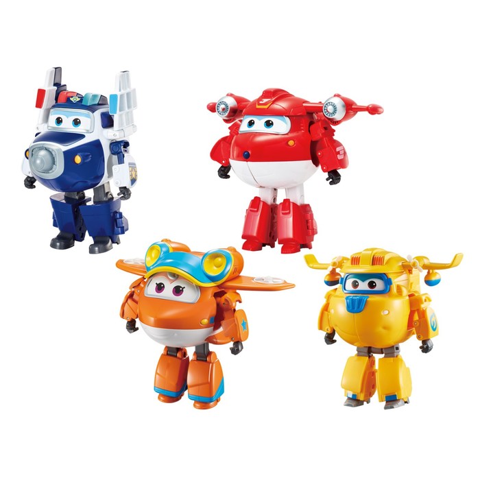 фото Набор трансформеров super wings «джетт, пол, донни, санни», 4 предмета superwings