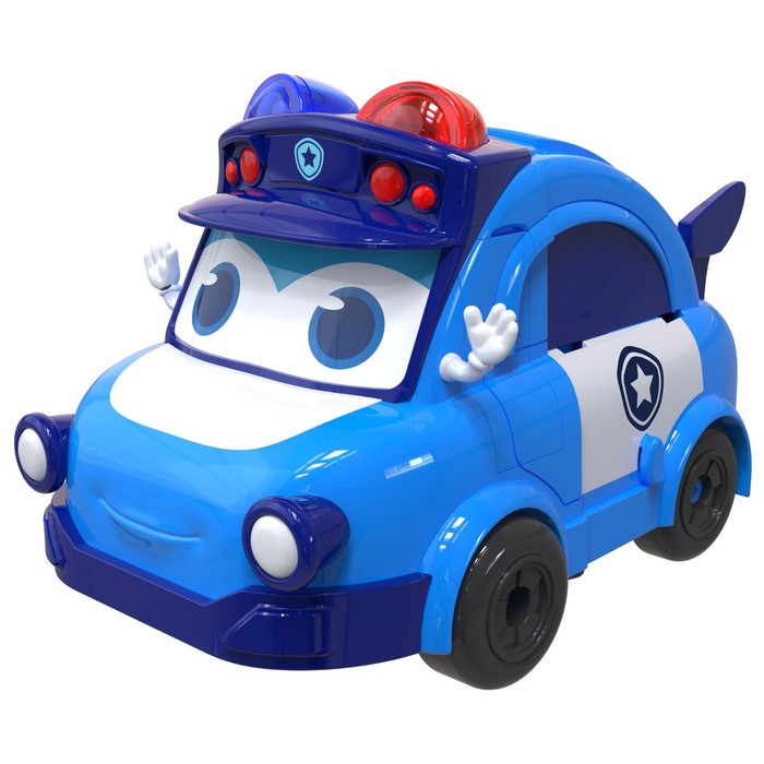 Машинка-трансформер Gogo Bus «Полиция», со светом и звуком