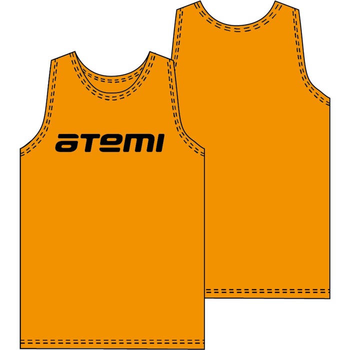 Манишка тренировочная детская Atemi, цвет оранжевый, ATRB-001JSS23-ORG, размер 140