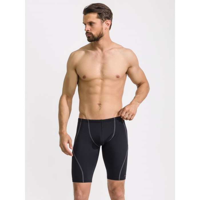 Плавки-шорты мужские спортивные Atemi TSAP01BK, антихлор, цвет черный, размер 50