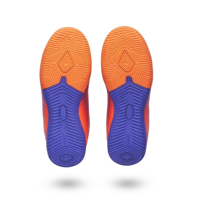 Бутсы футбольные Atemi SBA-006 INDOOR KIDS, цвет  оранжевый/ фиолетовый, размер 35