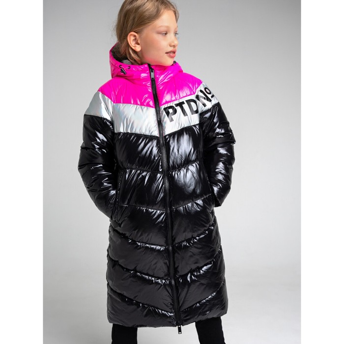 Пальто зимнее для девочки, рост 128 см
