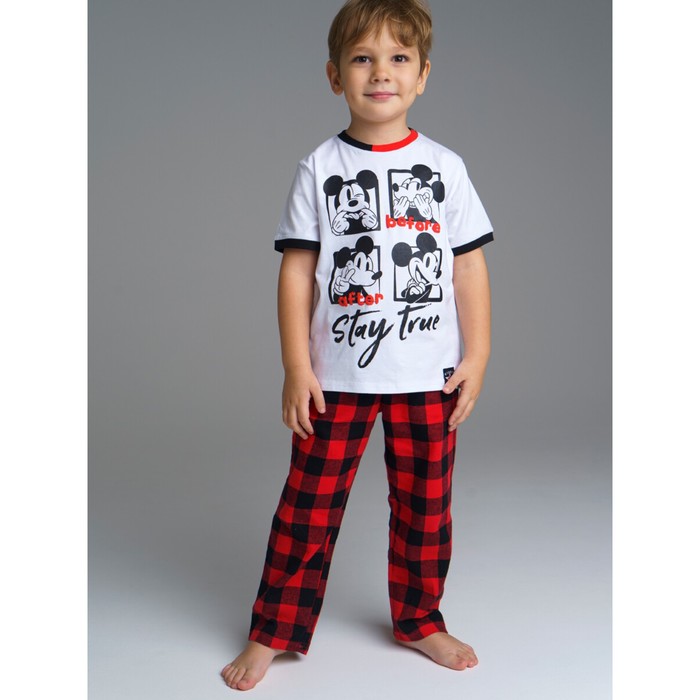 Комплект для мальчика Family look: футболка, брюки, рост 98 см