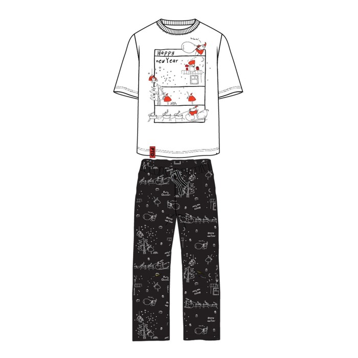 Комплект для мальчика: футболка, брюки, рост 128 см