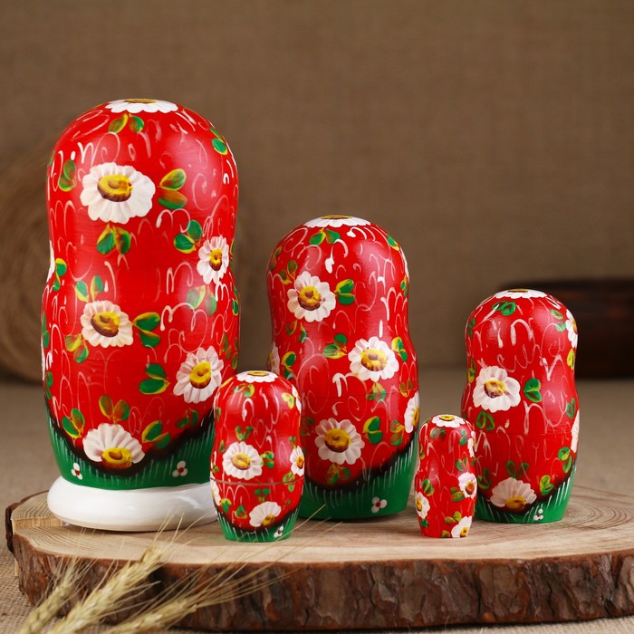 

Матрешка "Весенний букет", 5 кукольная, 16-18 см