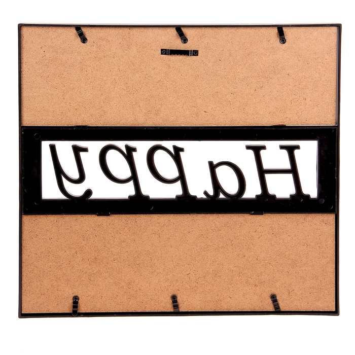 Фоторамка на 4 фото "Счастье", черная, 10х15 см