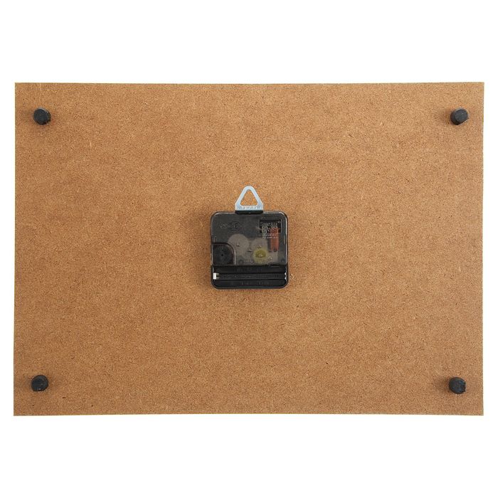 Часы настенные прямоугольные "Красные розы в вазе", 25х35 см