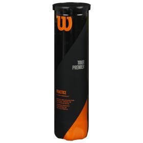 

Мяч теннисный "WILSON Practice" арт. T114500, избыт. давл., пласт. банка 4 мяча