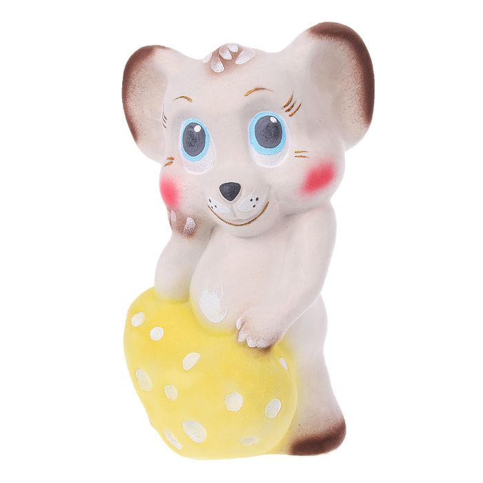 Копилка "Мышь с сыром" флок, микс