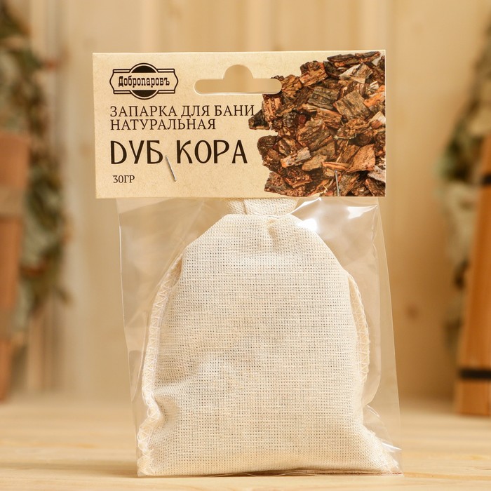 

Запарка для бани натуральная "Дуб кора", 30 гр