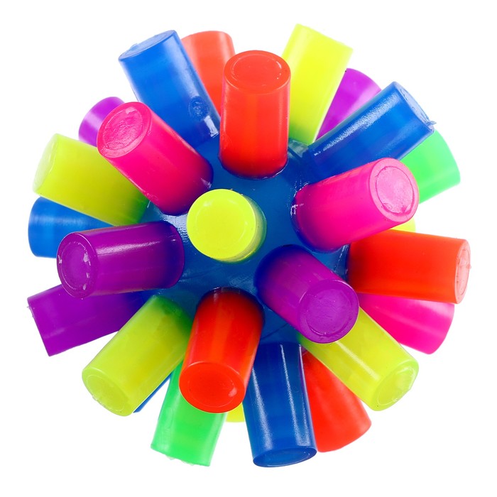 Мяч световой «Трубочки», цвета МИКС мяч каучук шарики световой цвета микс