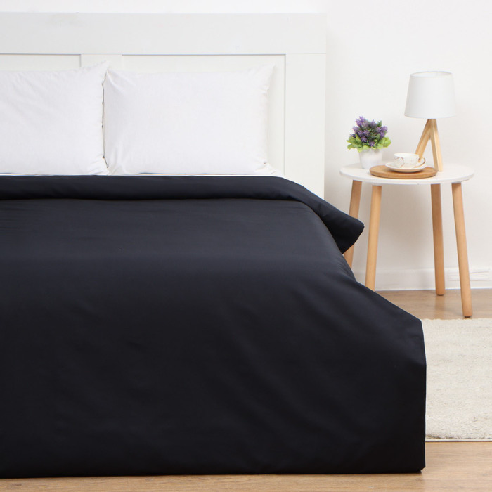 

Пододеяльник Этель Jet black 200*215, 100% хлопок, мако-сатин, 114г/м2