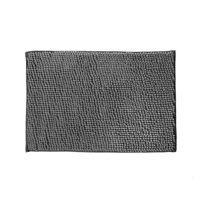 коврик для ванной fresh code шенилл из микрофибры цвет бежевый 40×60 см Коврик для ванной, «Шенилл», 40х60 см, из микрофибры, серый