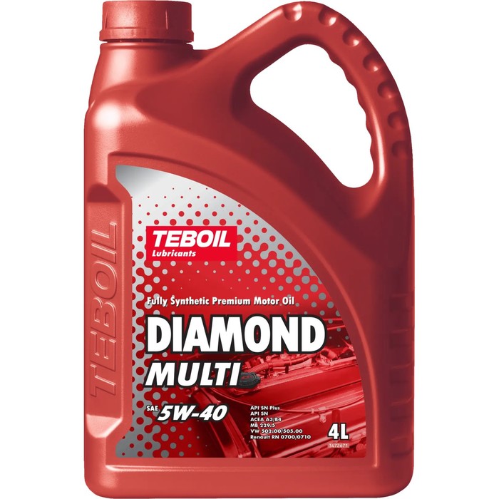 Масло моторное TEBOIL Diamond Multi 5W-40, синтетическое, 4 л