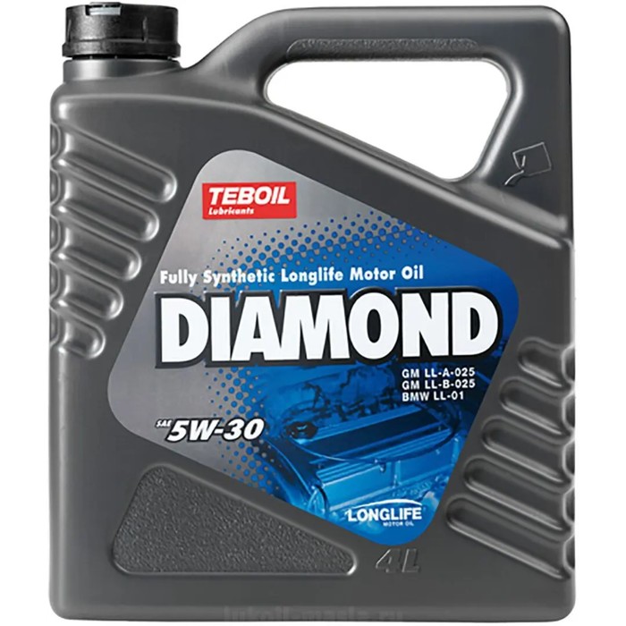 Масло моторное TEBOIL Diamond 5W-30, синтетическое, 4 л масло моторное teboil gold l 5w 30 синтетическое 1 л