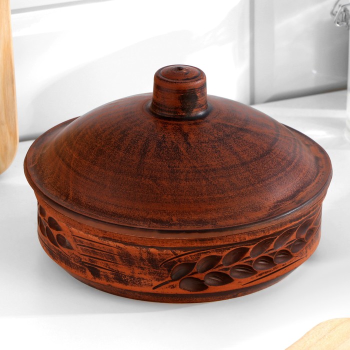 

Жаровня с крышкой "Колос", 0,65 л. 9,5 х 15 х 15 см
