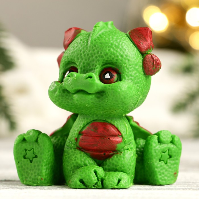 

Фигурное мыло "Дракончик Малинка" зелёный, 75гр