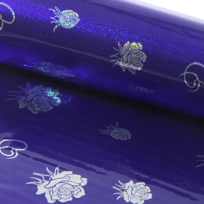 Пленка голография "Букет", фиолетовый, 70 х 100 см