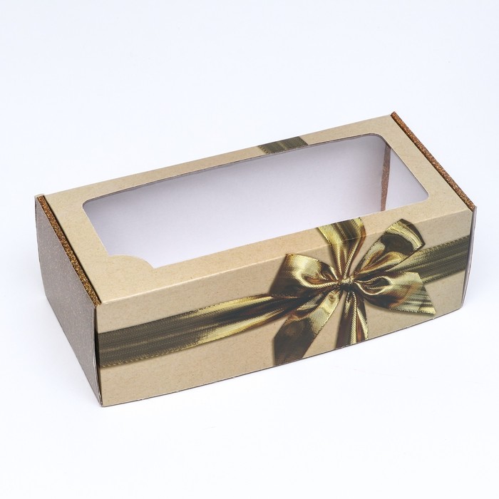 фото Коробка самосборная, с окном, "драгоценный подарок" 16 х 35 х 12 см набор 5 шт