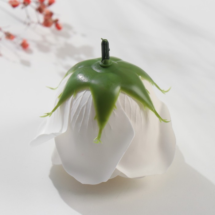 

Мыльные лепестки "Бутон королевской розы. Белый" 7х7х6 см