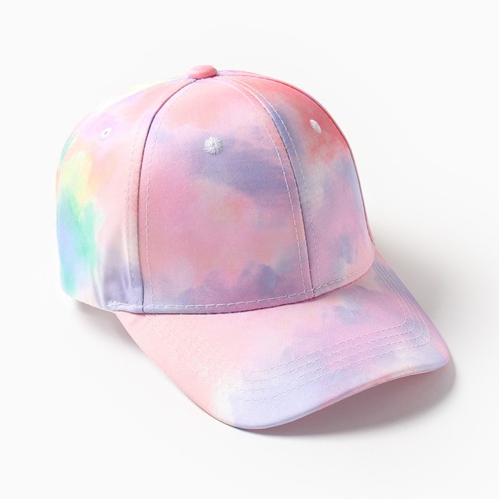

Кепка для девочек MINAKU "Tie-dye" цвет фиолетовый, р-р 52
