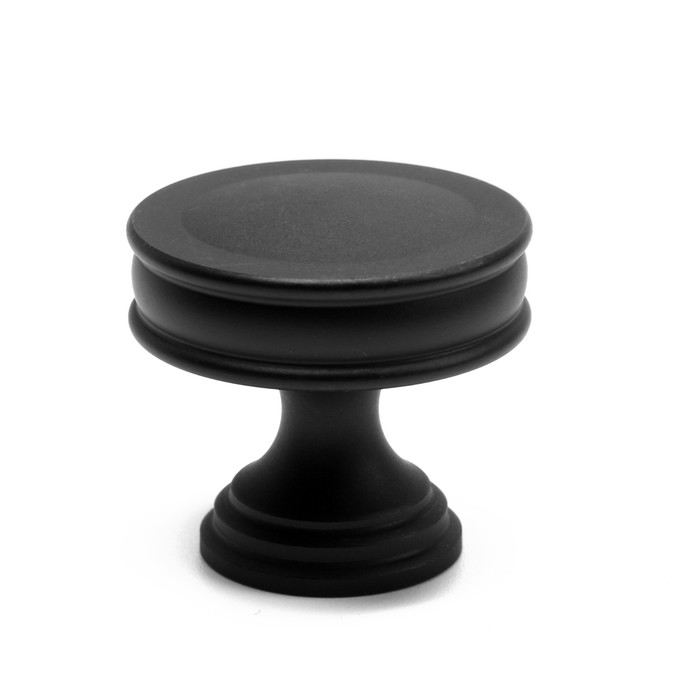 цена Ручка кнопка CAPPIO PK324, d=30 мм, цвет черный